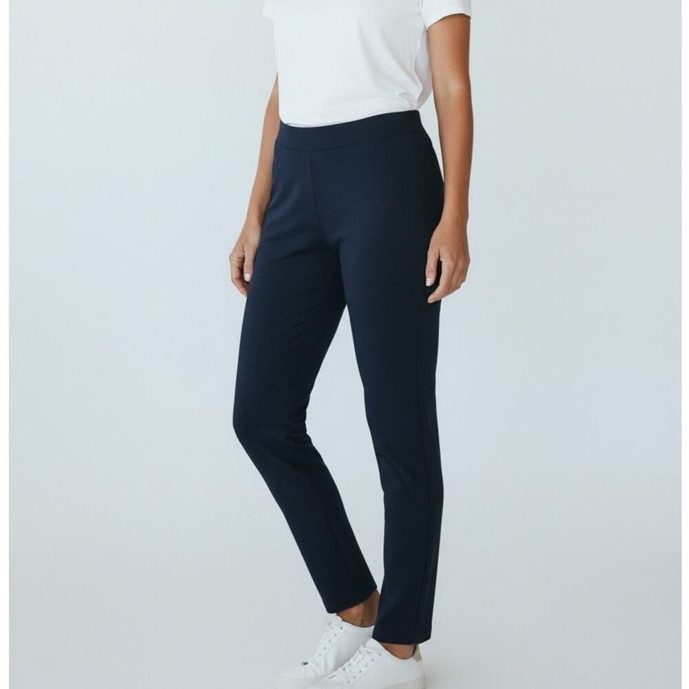 Coldwater Creek Anywear ShapeMe Black Slim Leg Pull On Pants - Size 16P Petite